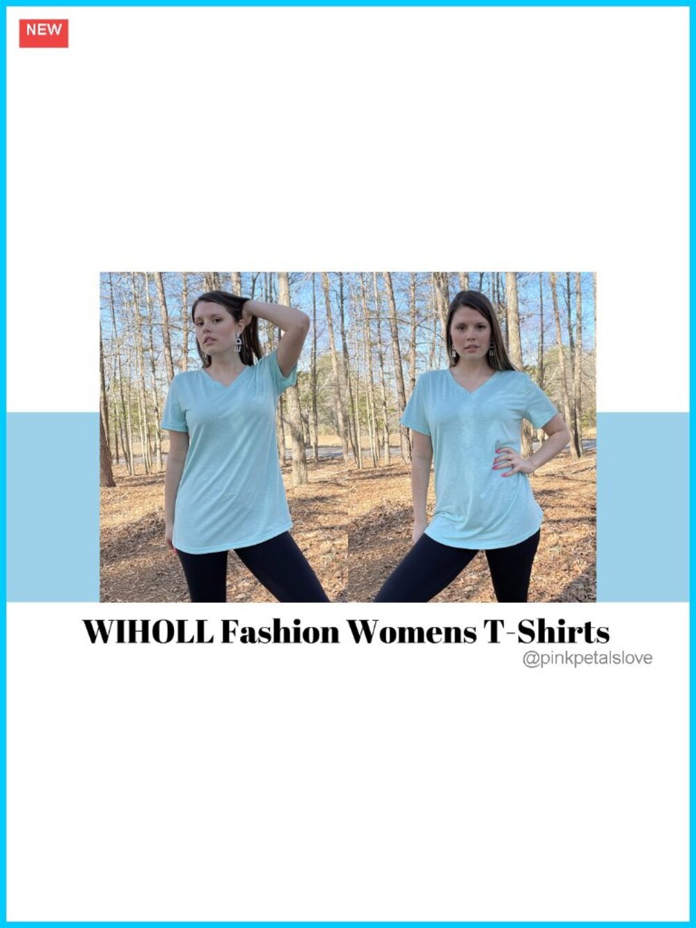 Womens Short Sleeve V Neck T Shirt Polyester Spandex Loose Fit Casual Summer Top - Picture 6 of 6